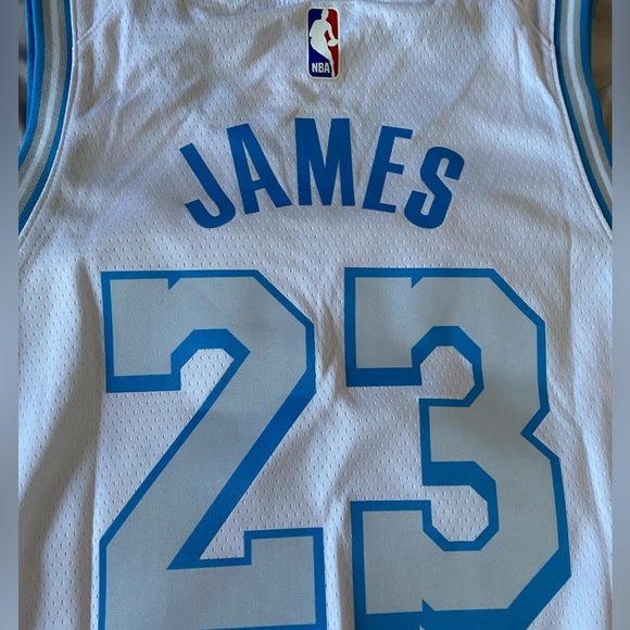Nike NBA LA Lakers LeBron James "City Edition" Basketball Jersey Size Mens Large - Picture 3 of 7